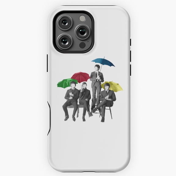 Umbrella Fab Four The Beatles Art Phone Case for iPhone 16 15 14 13 12 11 Pro Max