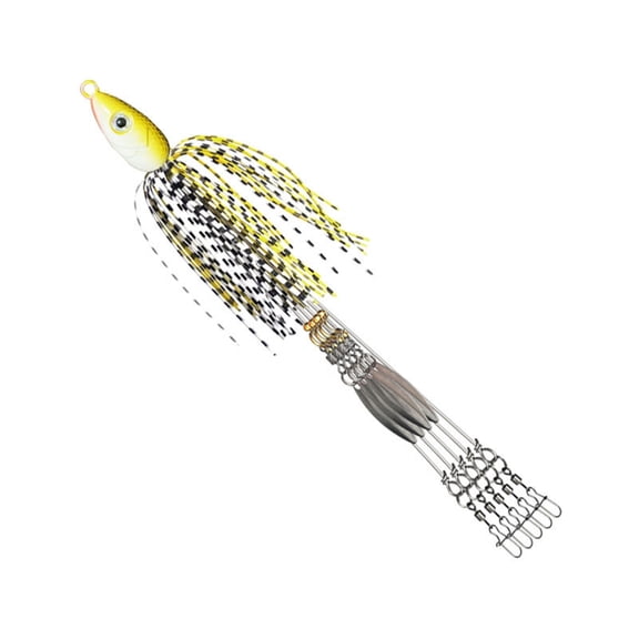 Umbrella Fishing Rig Kits 5 Arms Rigs Umbrellas Fishing Swimbaits Fishing Bass Lures Baits for Freshwater and Saltwater