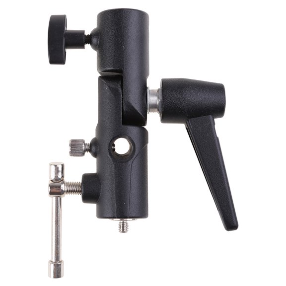 Umbrella Flash Adapter H-Shape Holder Clamp Light Stand Mount Bracket Hot Shoe