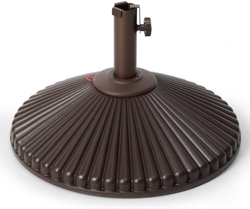 Patio Umbrella Flower Base, Round Sunburst Outdoor Umbrella Stand ...