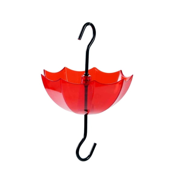 Umbrella Hanging Bird Waterer Feeder Hook with Transparent Container, S Hook Water Dispenser for Garden Birds