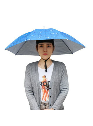 NEW-Vi Umbrella Hat, 25 inch Hands Free Umbrella Cap for Adults and Kids,  Fishing Golf