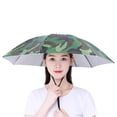 thumbnail image 1 of Umbrella Hat for Adult (27) Waterproof Sun Hat with Silver Coating, Foldable Hands-Free Head Umbrella for Fishing, Hiking, Gardening, Beach & Outdoor Use, 1 of 7