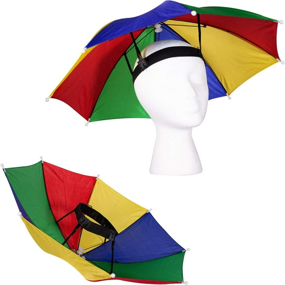 Umbrella Hat - Handsfree, Children's umbrella, summer beach sun umbrella,Children's Day Independence Day tools,Comfortable Design for Camping, Fishing, Gardening for Outdoor Sun Protection, Unisex