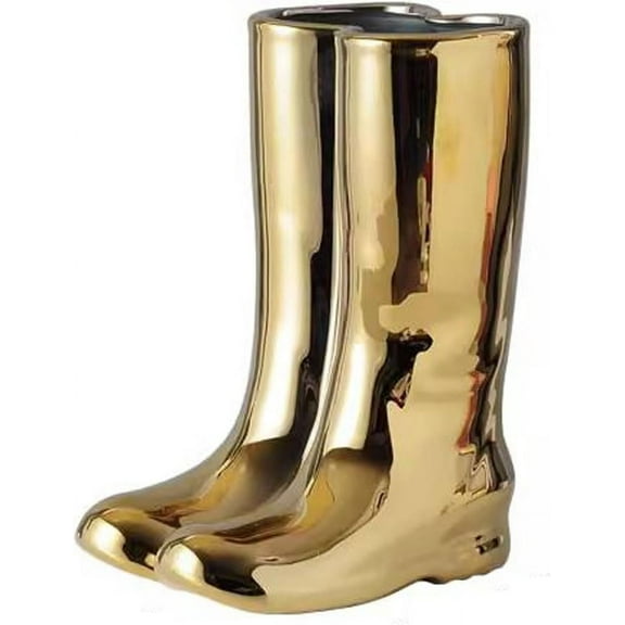 Umbrella Holder Creative Boots Shape Holder Umbrella Bucket Umbrella Rack Barrel, Porcelain Ceramic Floor Vase Entryway Porch Indoor Umbrella Storage Rack (Color : B)