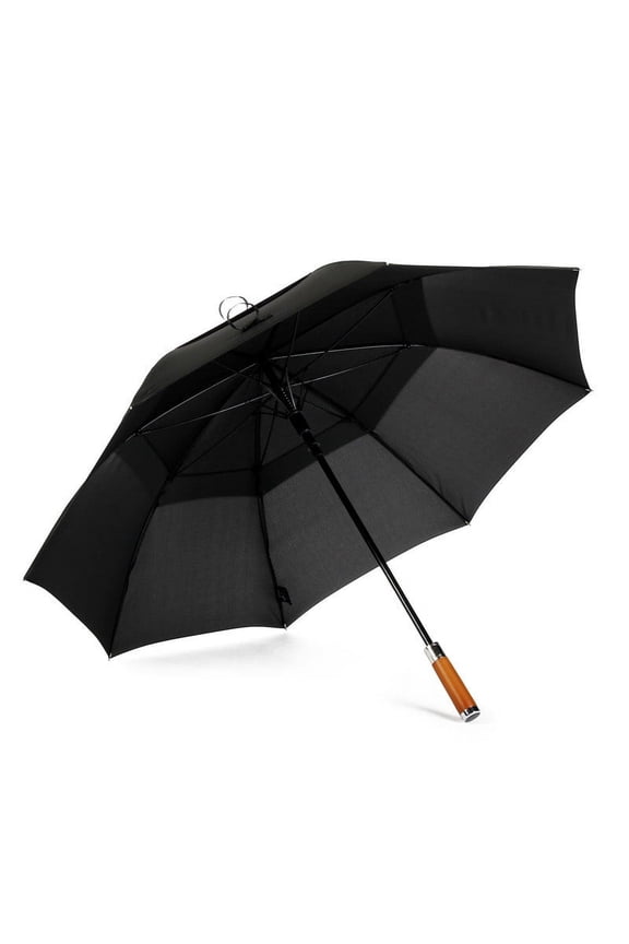 Umbrella Long Handle Double Layer Strong Wind Printable Alloy Wooden Handle Umbrella Outdoor Umbrella