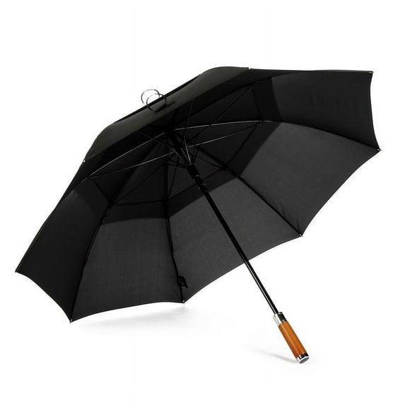 Umbrella Long Handle Double Layer Strong Wind Printable Alloy Wooden Handle Umbrella Outdoor Umbrella