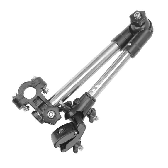 Umbrella Mount Stand, 360° Adjustable Stainless Steel Wheelchair Umbrella Mount Holder Black Stretch Umbrella Holder For Rollator