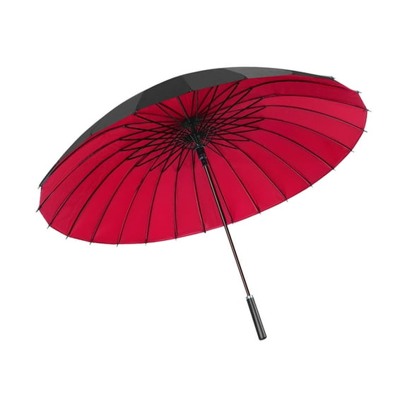 Umbrella New Automatic 24 Long Handle Straight Rod Double Layer Enlarged And Thickened Solid Umbrella Outdoor Umbrella
