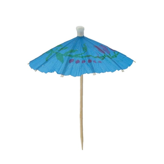 720 Count | KingSeal 4 Inch Umbrella Parasol Cocktail Picks, Cupcake Toppers, Assorted Colors and Designs, Tiki, Luau, Hawaii, Bulk Pack - 5 Boxes x 144