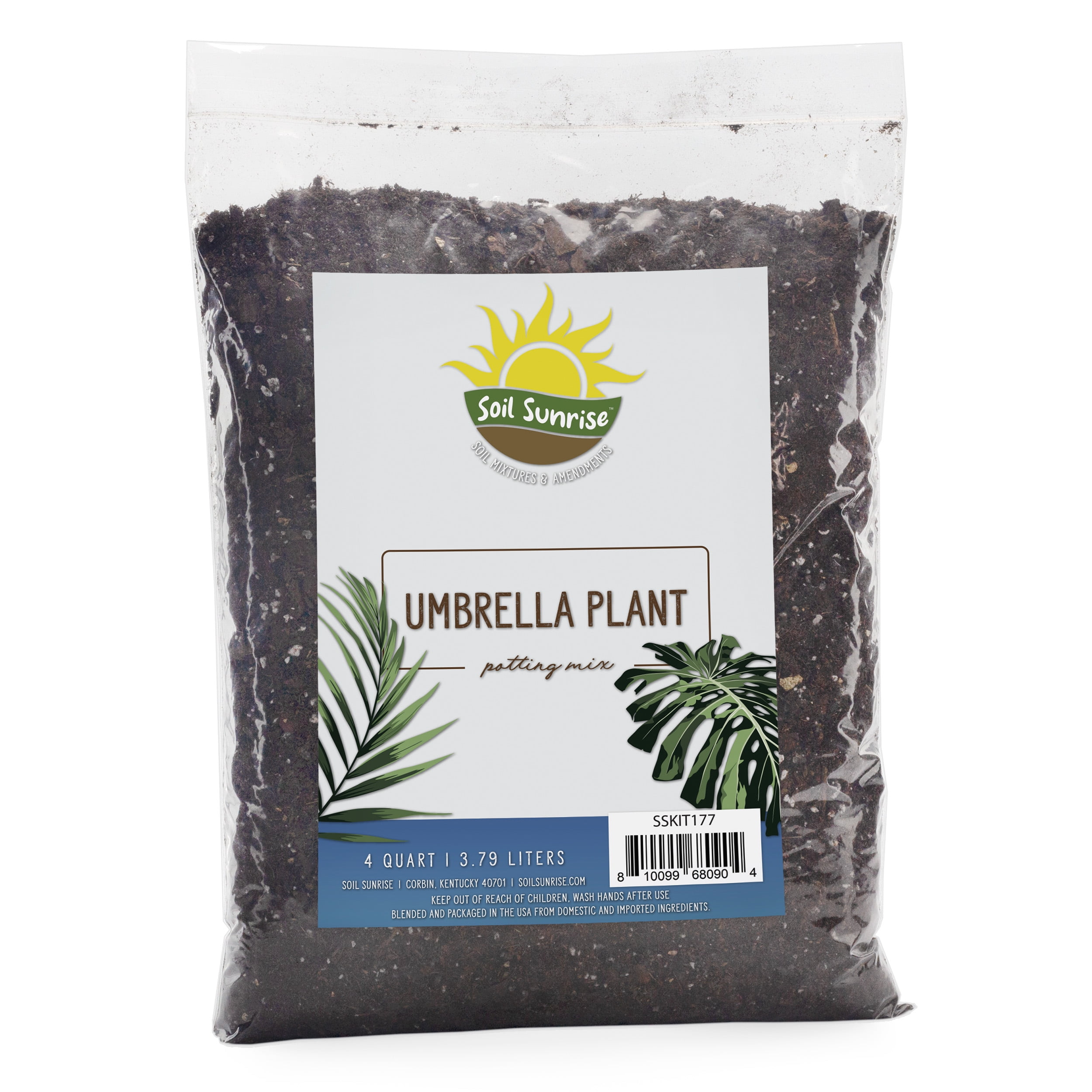 Umbrella Plant Potting Soil Mix (4 Quarts); Houseplant Tropical Plant