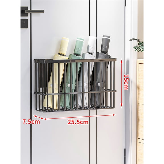 Umbrella Rack, Storage Rack, Household Magnetic Umbrella Rack, Door Mounted Umbrella Holder, Rain Gear Storage Rack, Cover Rack, Wall Mounted Umbrella Hanging