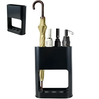 Gold Metal Umbrella Stand With Hollow Design - Indoor Umbrella Holder For Entryway & Office
