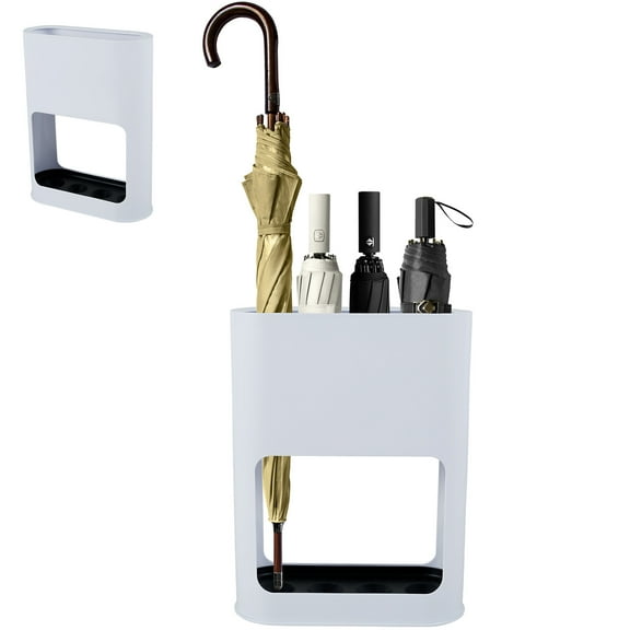 Umbrella Rack with Removable Drip Tray,Freestanding Umbrella Holder Stand Cane Walking Stick for Entryway Home Office