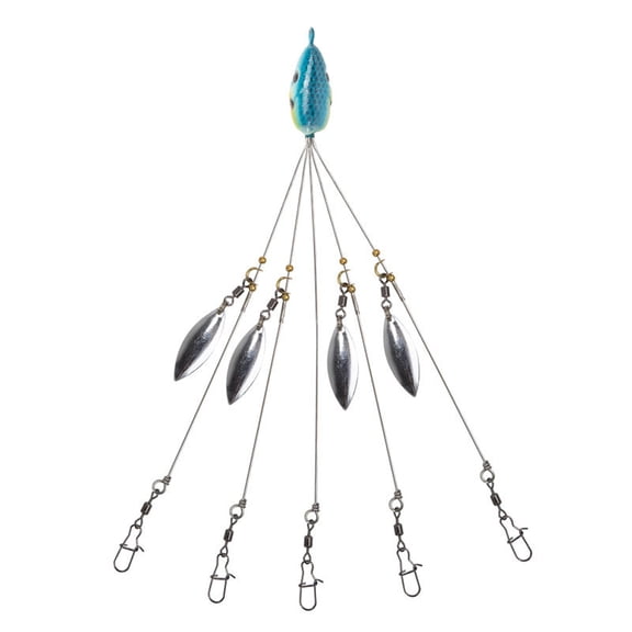 Umbrella Rig Fishing Ultralight Tripod Bass Lures Bait Kit Junior Ultralight Willow Blade Rig