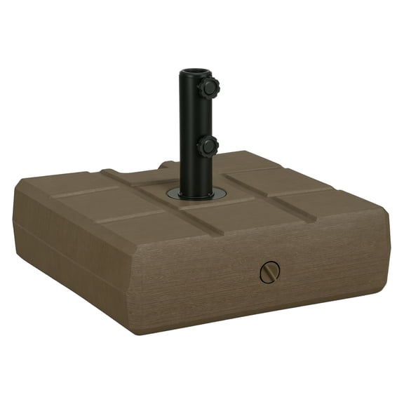 Umbrella Stand 1.5-1.9 Inch Pole, 70lbs Fillable Base, Outdoor Patio Umbrella Holder, Brown