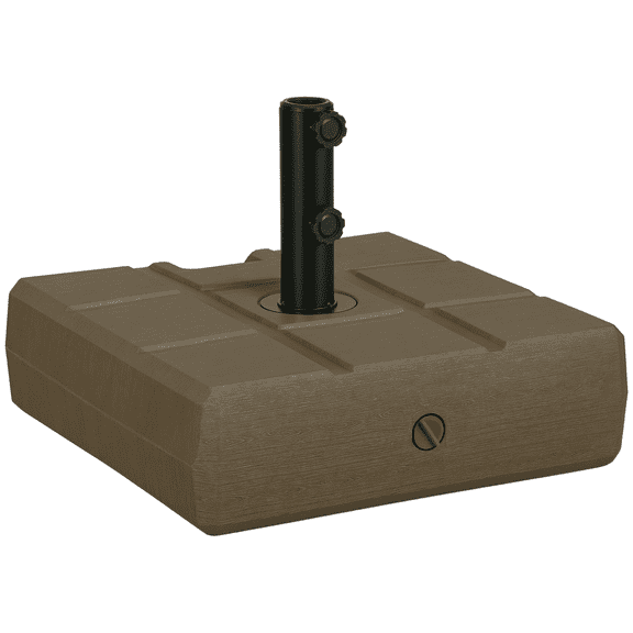 Umbrella Stand 1.5-1.9 Inch Pole, 70lbs Fillable Base, Outdoor Patio Umbrella Holder, Brown