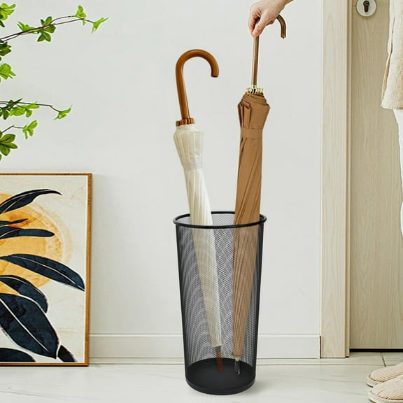 Umbrella Stand Holder 19.5 Inch Metal Mesh Organizer for Entryway Storage, Freestanding Ventilated Umbrella Holder for Walking Canes Sticks Wrapping Paper, Office Home Hotel Use