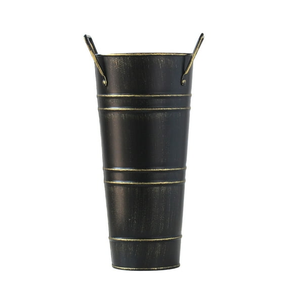 Umbrella Stand Holder Metal Umbrella Bucket Freestanding Umbrella Rack Barrel Canes Walking Sticks Clubs Organizer Metal Floor Vase For Entryway Porch Indoor Rack Home Decor