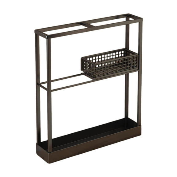 Umbrella Stand Holder Organizer Versatile Decorative Iron Construction for Home Corridor Entryway Spaces