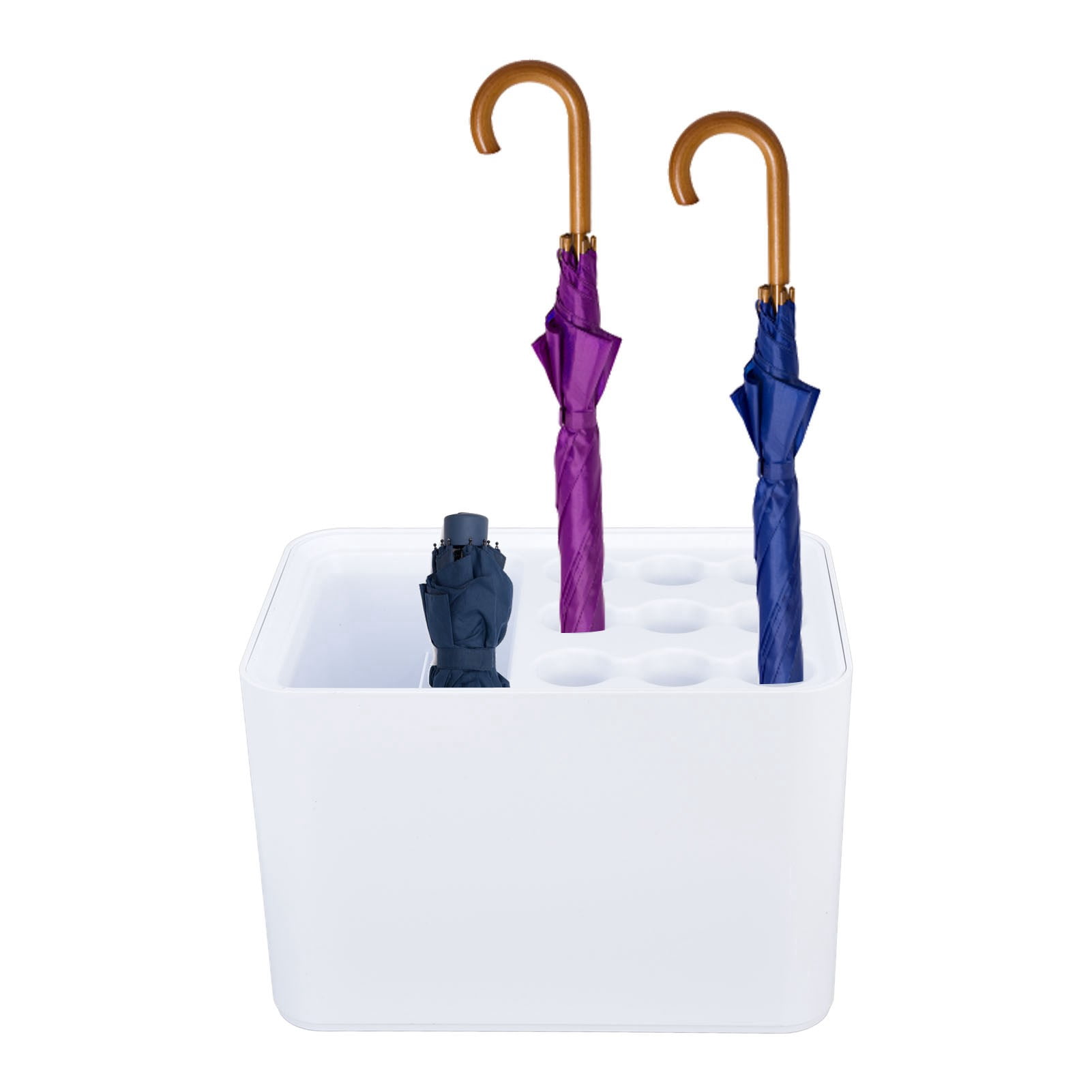 Umbrella Stand Rack for Entryway,Umbrella Bucket Stable Chassis Anti Slip Indoor Space Saving Umbrella Holder with Drip Tray for Home Office Hotel Bars