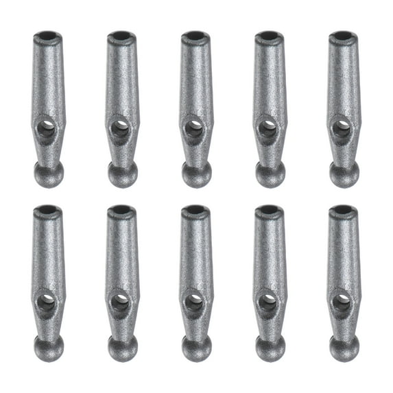 Umbrella Tail Beads Gum 2mm Dia for Folding Umbrella Cover, Silver Grey, 2 Pieces