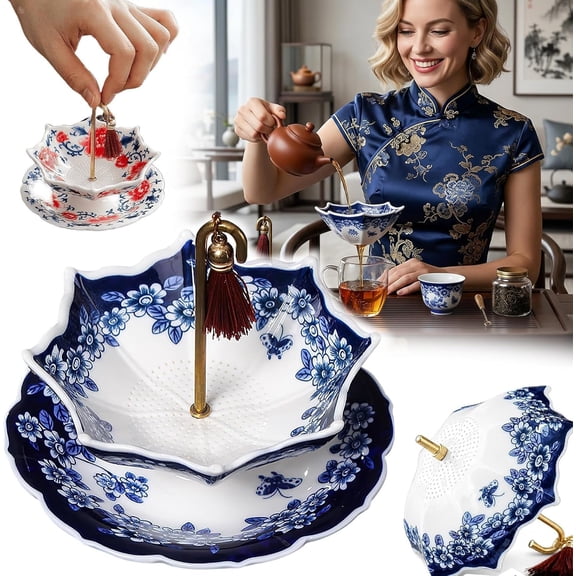 Umbrella Tea Infuser - Tea Infuser Umbrella,Umbrellas Shape Ceramic Teas Strainer