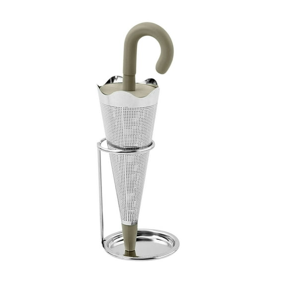 Umbrella Tea Strainer Stainless Steel Hanging Tea Infuser Novel Design Brewing Accessory for Home Kitchen Use