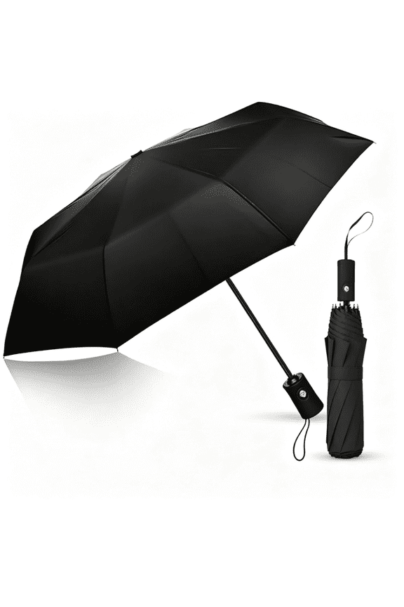 Umbrella,Travel Essentials Windproof Compact Collapsible Light, Automatic, Strong and Portable, Wind Resistant Folding Small Umbrella for Rain
