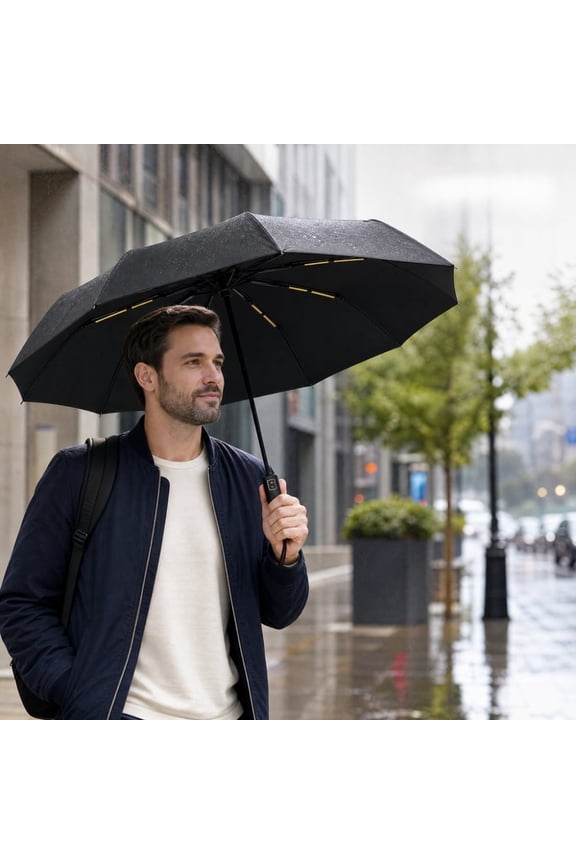 Umbrella Travel Size Umbrella Compact Rain & UV Protection, Windproof up to 85 MPH