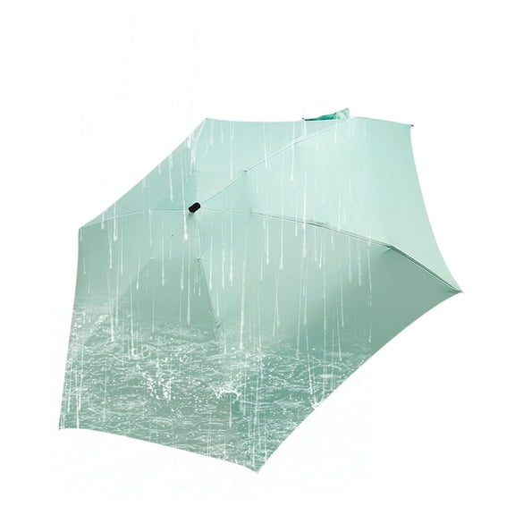 Umbrella for Women and Men – Lightweight Manual Open Close Umbrella for Daily Commute and Travel – Rain Gear & Everyday Essentials for Rain or Sun, Mint Green, 19.09 Inch