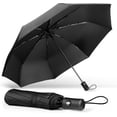 thumbnail image 1 of Umbrella, classic, windproof, automatic, foldable, compact, with one button, automatic opening and closing, black, 1 of 5