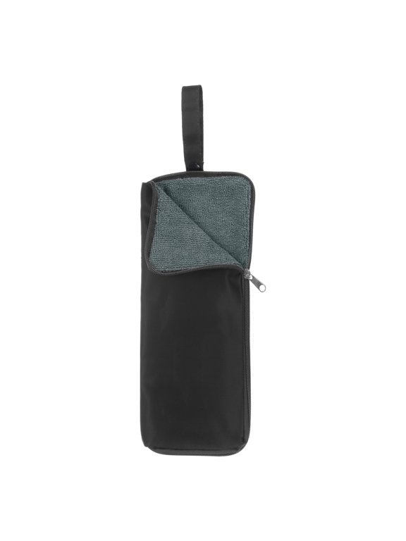 Umbrellas Bag Carry Bag 4.7"x12.6" Portable Reversible Wet Umbrella Sleeve Folding Cover Waterproof Pouch Case Black