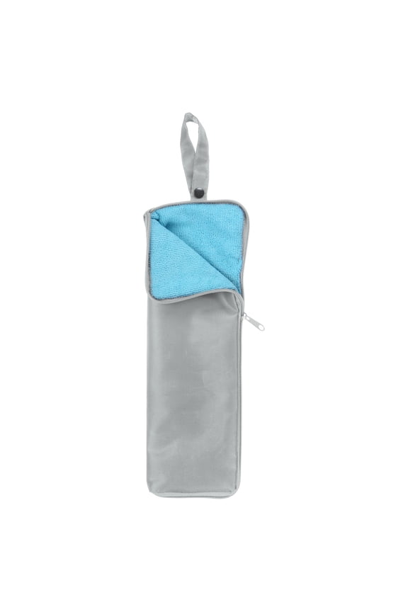 Umbrellas Bag Carry Bag 4.33"x13.4" Portable Reversible Wet Umbrella Sleeve Folding Cover Pouch Case Dark Gray