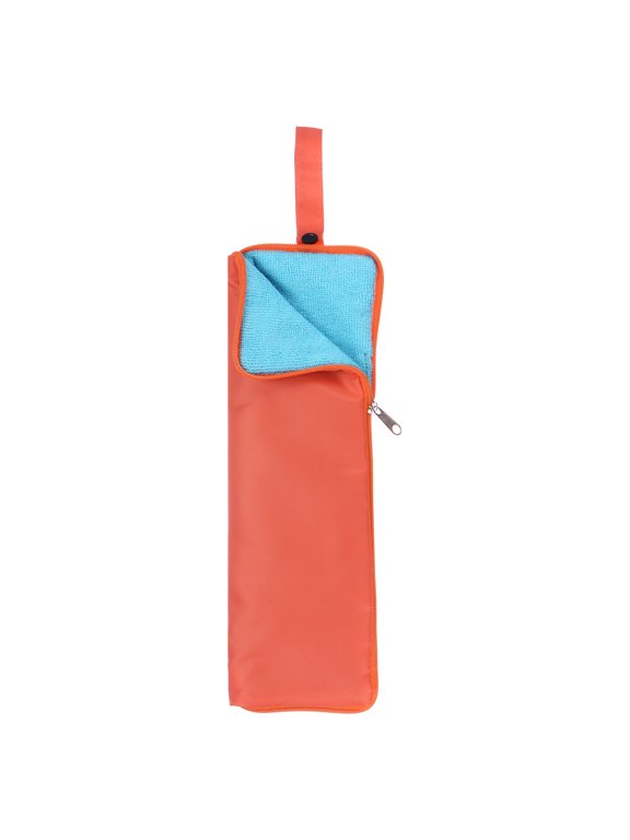Umbrellas Bag Carry Bag 4.9"x13.4" Portable Reversible Wet Umbrella Sleeve Folding Cover Waterproof Pouch Case Orange