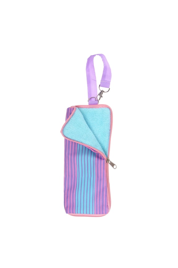 Umbrellas Bags for Wet Travel Umbrellas 3.9"x8.7" Portable Cover Carry Storage Bag Case Sleeve Pink Stripe