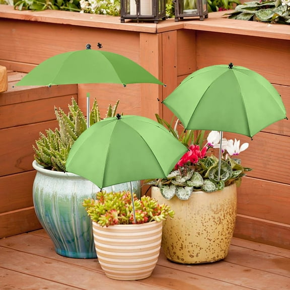 Umbrellas for Outdoor Plants,Garden Umbrella Shade for Potted and Garden Beds,Provide Shade to âDefend From Blazing Sun Protective Plan Cute Design Green