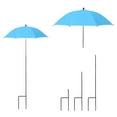 thumbnail image 1 of Umbrellas for Outdoor Plants, Garden Outdoor patio Umbrella Shade for Potted and Garden Beds, Sun Shade for with Adjustable Angle B Sky Blue, 1 of 2