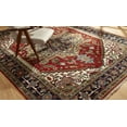 thumbnail image 1 of Umbria Rust/Navy Hand Made Wool Area Rug, 1 of 5
