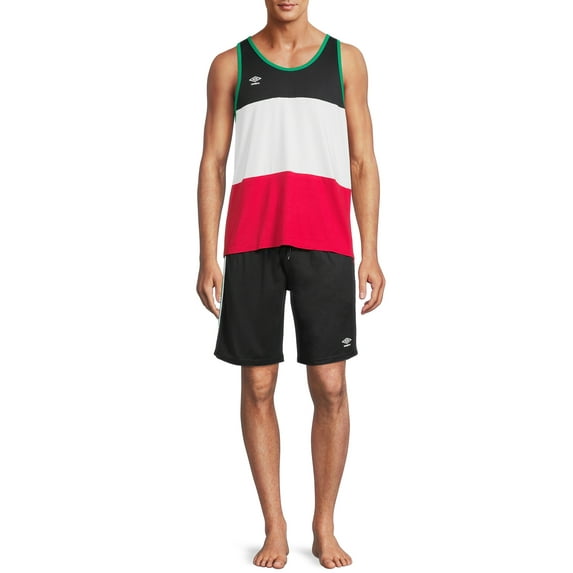 Umbro Adult Men's Muscle Tank and Shorts 2-Piece Lounge Set, Sizes S-2XL, Mens Loungewear