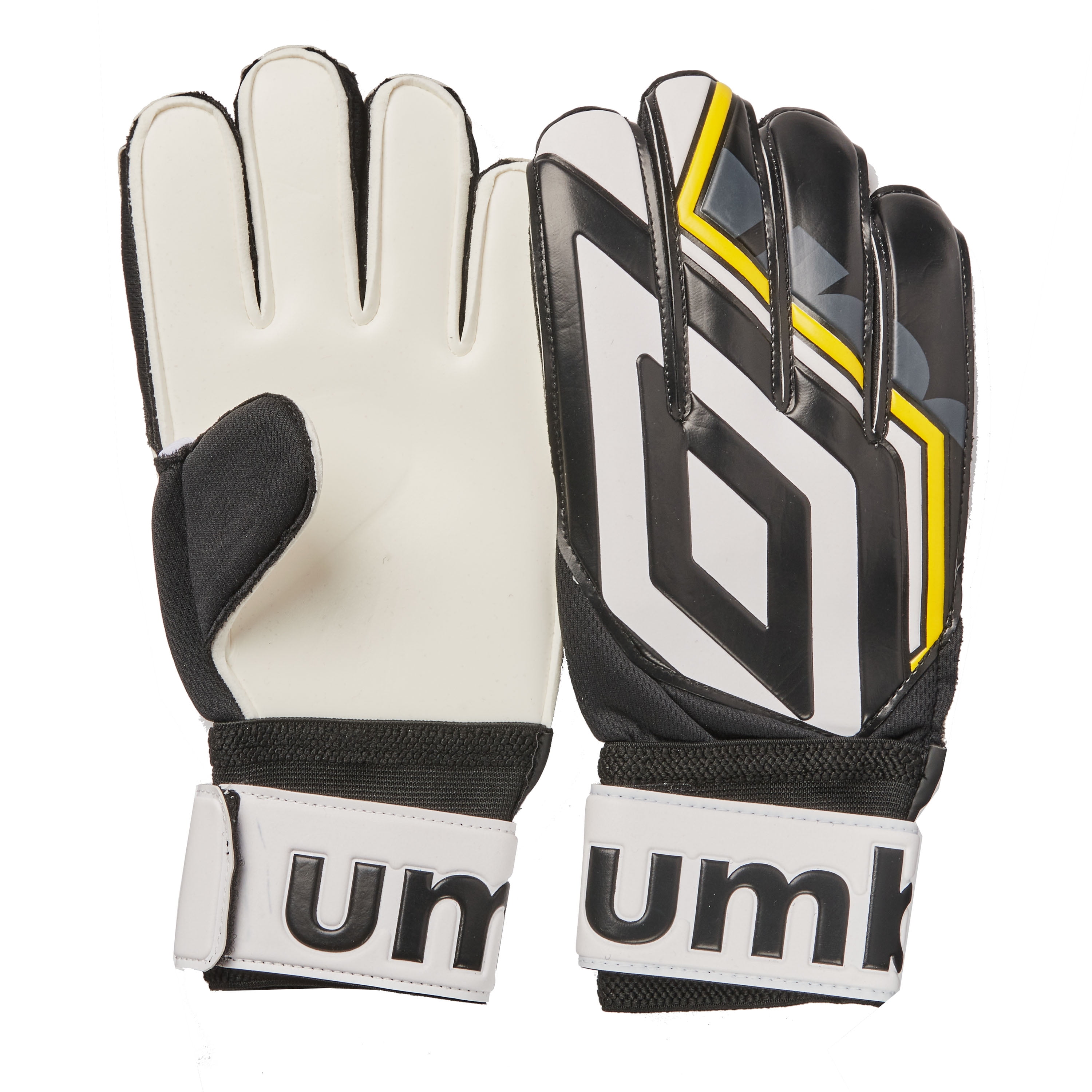 Artistiek woede smaak Umbro Adult Soccer Goalie Gloves, Black and White - Walmart.com