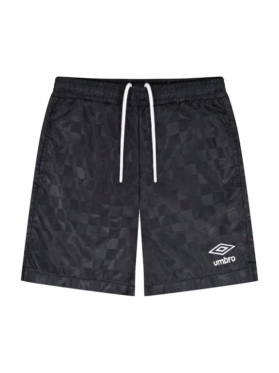 Boy's Checkered Jacquard Soccer Short Sizes S-XL