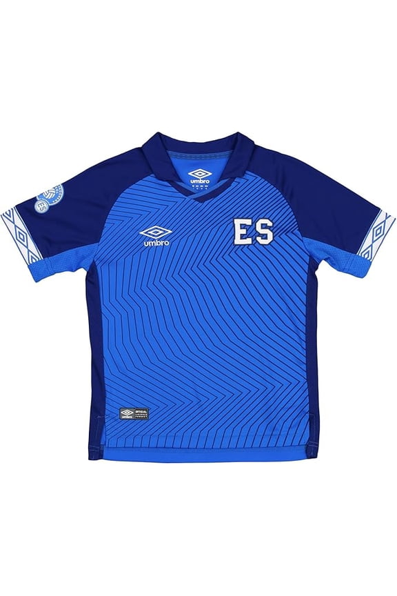 Boy's Youth (8-18) El Salvador National Football Team 2019 Home Jersey, Blue Large 14-16