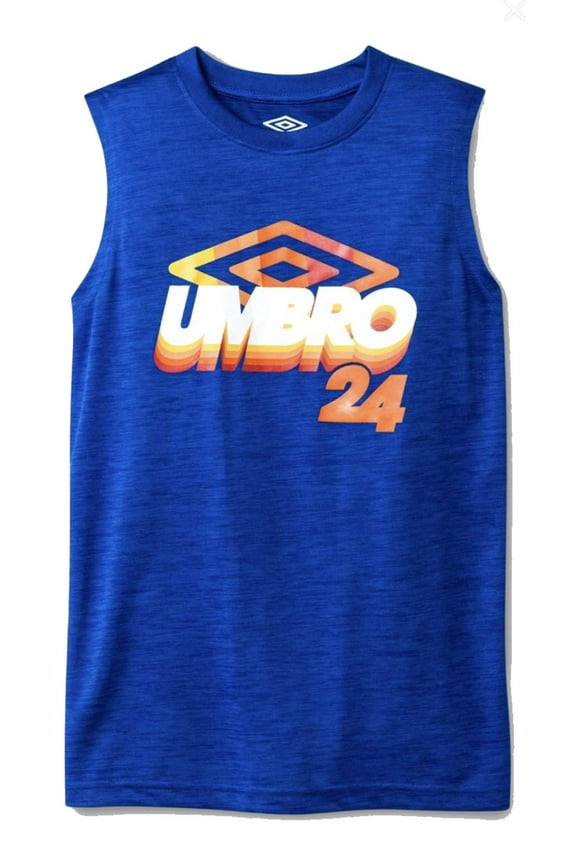 Boys' Graphic Muscle T-Shirt - (Royal/White, XS 4/5)