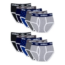 Umbro Boys Underwear, 10 Pack Briefs Sizes 4-18 & Husky