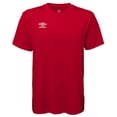 thumbnail image 1 of Umbro Center Short Sleeve Tee Athletic Performance Training T-Shirt (Red, XL), 1 of 1