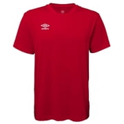 Umbro Center Short Sleeve Tee Athletic Performance Training T-Shirt Red, XL