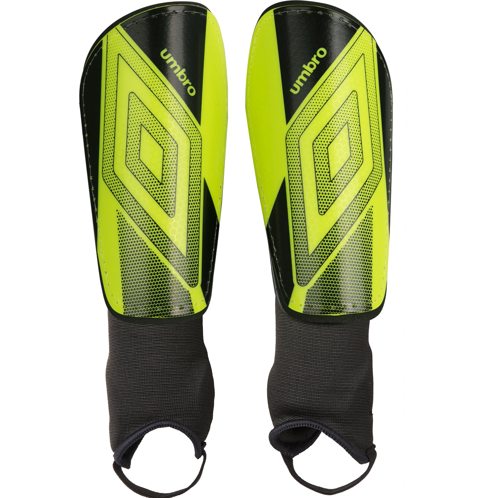 Umbro Ceramica Peewee Stirrup Soccer Shin Guards for Kids, Bright Yellow 