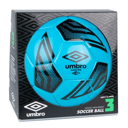 Umbro Diamond Viper Size 3 Soccer Ball, Blue