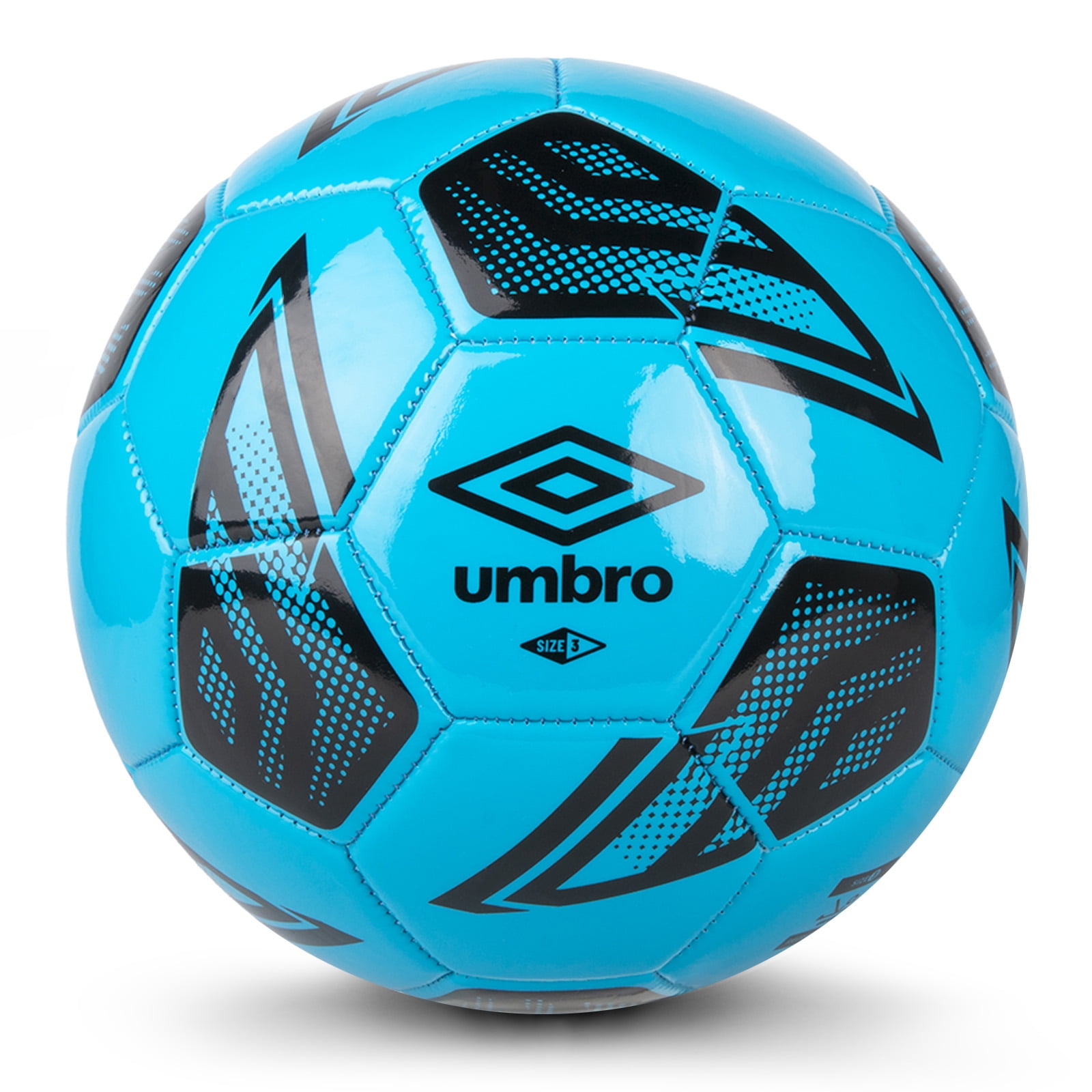 Umbro Youth Size 3 Blue Soccer Ball Durable 32-Panel for Kids 9
